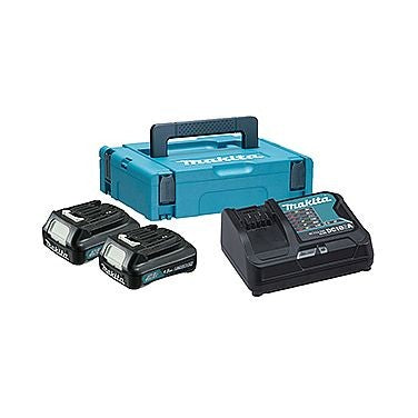 Makita LXT set za napajanje (2xBL1015,DC10SA,Makpac kofer) 197653-5